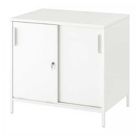 TROTTEN Шкаф с раздвижными дверцами - белый 80x55x75 см
