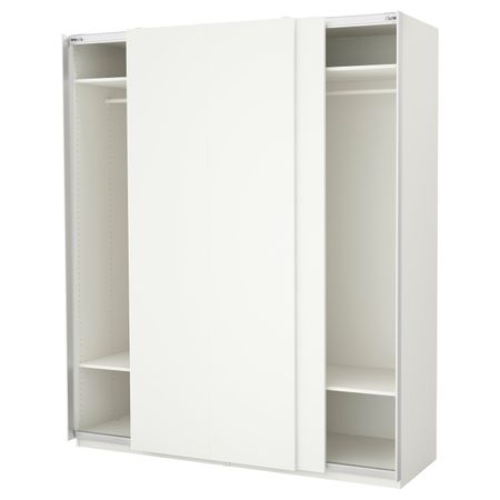 Гардероб, белый/Хасвик белый 200x66x236 см IKEA PAX ПАКС 091.805.96