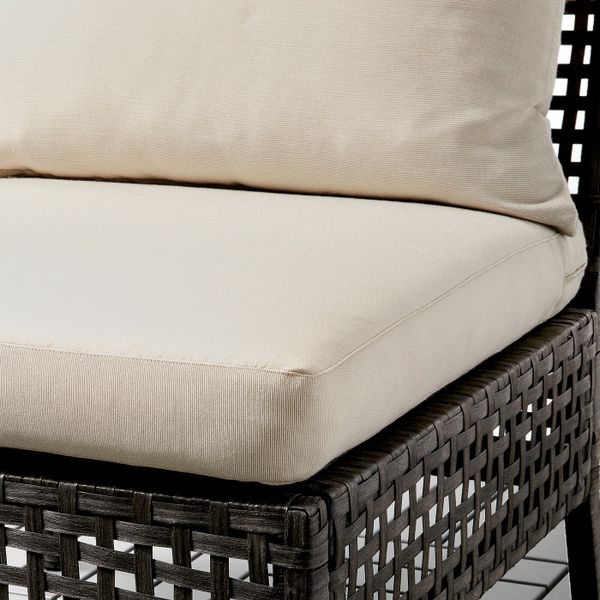 Садовое легкое кресло, черно-коричневый/Холло бежевый 62x80x85 см IKEA КУНГСХОЛЬМЕН 292.288.04 - фото 3