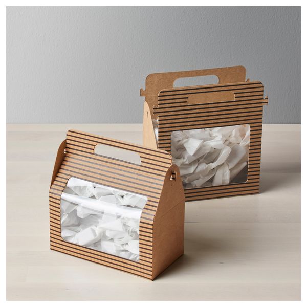 Коробка подарочная ВИНТЕР 2016, естественный, черный (15x8 см) - схема-чертеж с размерами