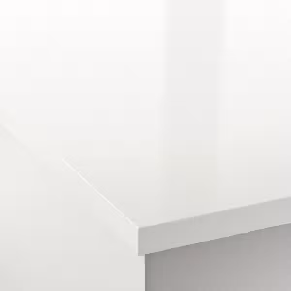 EKBACKEN Столешница под заказ - белый глянцевый/ламинат 30-45x2.8 см - фото 4