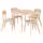 LISABO / LISABO Стол и 4 стула - ясеневый шпон/ясень 105 см