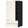 Навесной шкаф с дверцей, 2 ящика МЕТОД / МАКСИМЕРА, черный, Хитарп белый с оттенком