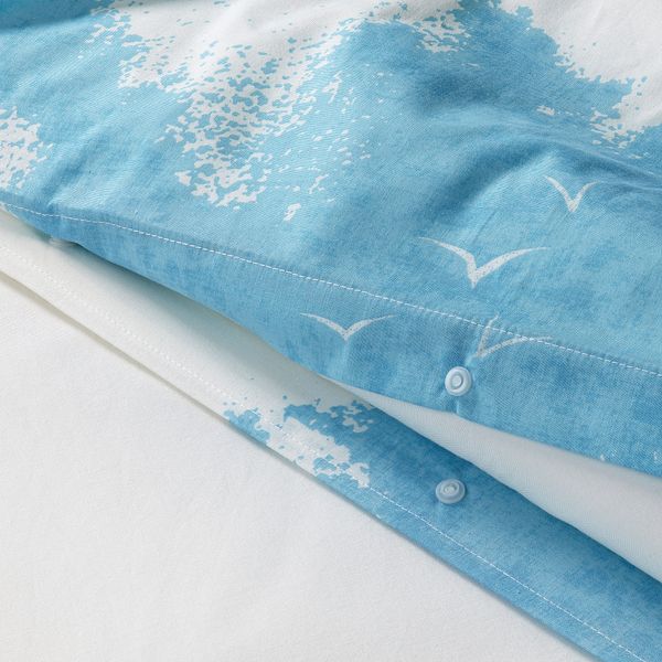 Пододеяльник и 2 наволочки IKEA ÄNGSVITVINGE 105.845.63 - схема-чертеж с размерами