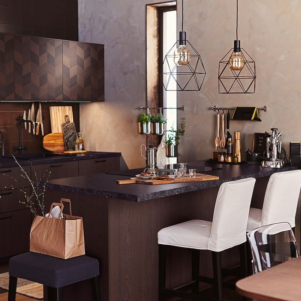 Фронтальная панель ящика, коричневый 40x20 см IKEA SINARP СИНАРП 404.042.35 - схема-чертеж с размерами