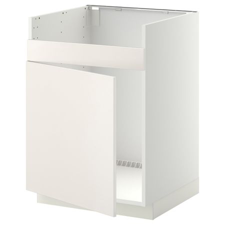 Напольный шкаф для мойки ХАВСЕН, белый/Веддинге белый 60x60 см IKEA METOD МЕТОД 094.446.39