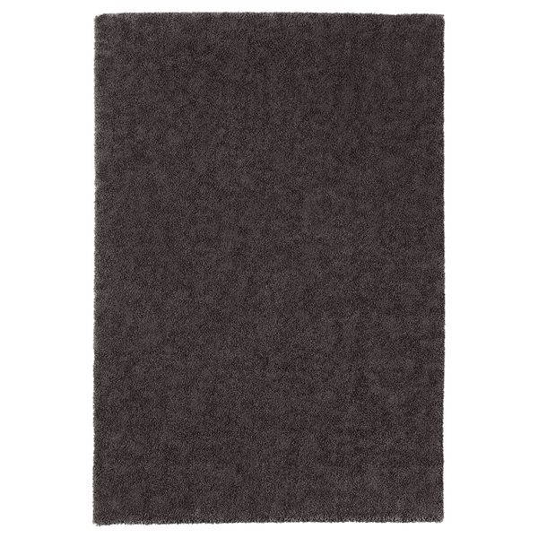 Ковер, короткий ворс, темно-серый 133x195 см IKEA STOENSE СТОЭНСЕ 304.255.30 - фото 1