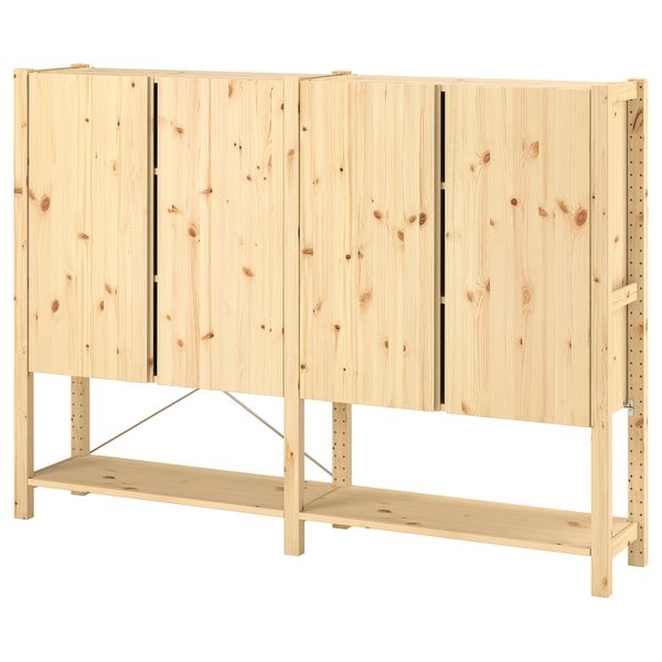 2 секции, полки, шкаф, 174x30x124 см, сосна IKEA IVAR ИВАР 493.909.79 - фото 1