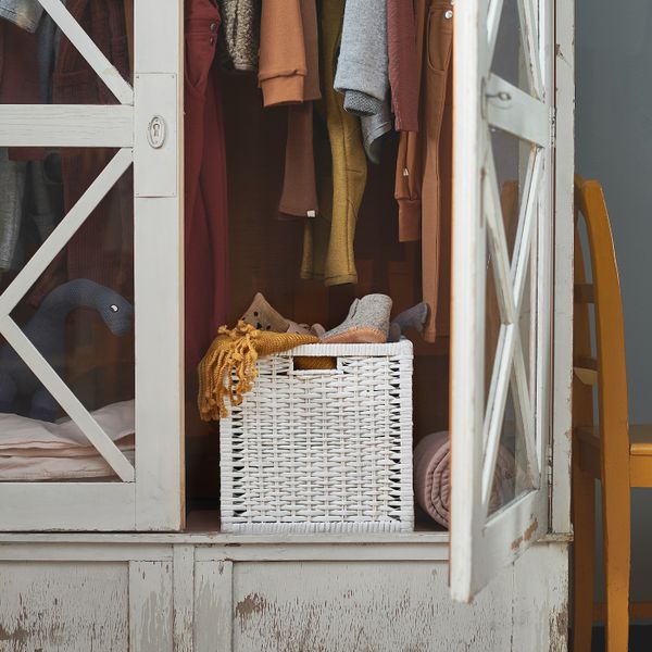 Корзина, белый 32x34x32 см IKEA BRANÄS БРАНЭС 503.763.93 - фото 2