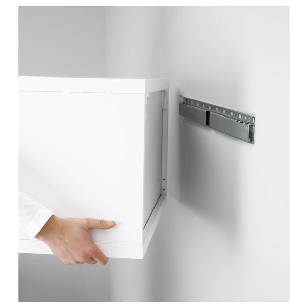 Накладная шина, серебристый 60 см IKEA BESTÅ БЕСТО 203.838.80 - схема-чертеж с размерами