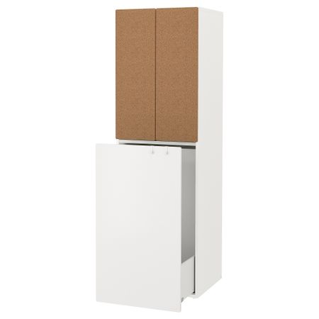Гардероб с выдвижным модулем, 60x57x196 cm IKEA SMÅSTAD СМОСТАД 894.287.44