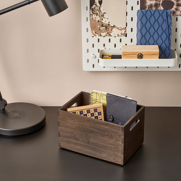 UPPDATERA Контейнер - темный бамбук 16x24x15 см - фото 4