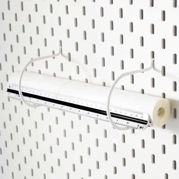 Держатель, белый IKEA SKÅDIS СКОДИС 003.621.24 - схема-чертеж с размерами