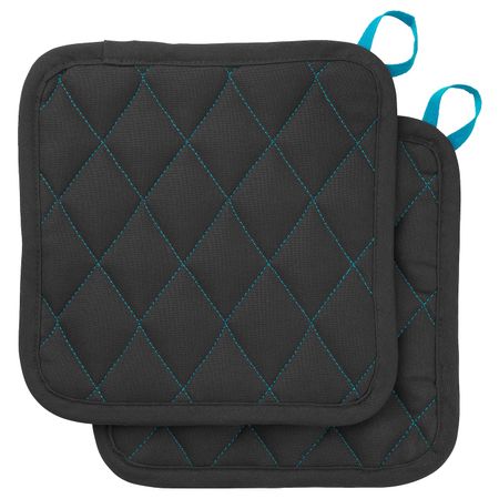 Прихватка, черный 22x22 см IKEA LACKTICKA ЛАККТИККА 703.711.77