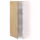METOD Высокий шкаф с полками - белый/Forsbacka дуб 60x60x140 см