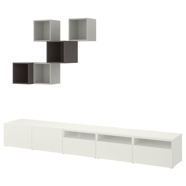 Комбинация для ТВ, 300x42x210 cm IKEA EKET ЭКЕТ, BESTÅ БЕСТО 994.377.62 - фото 2