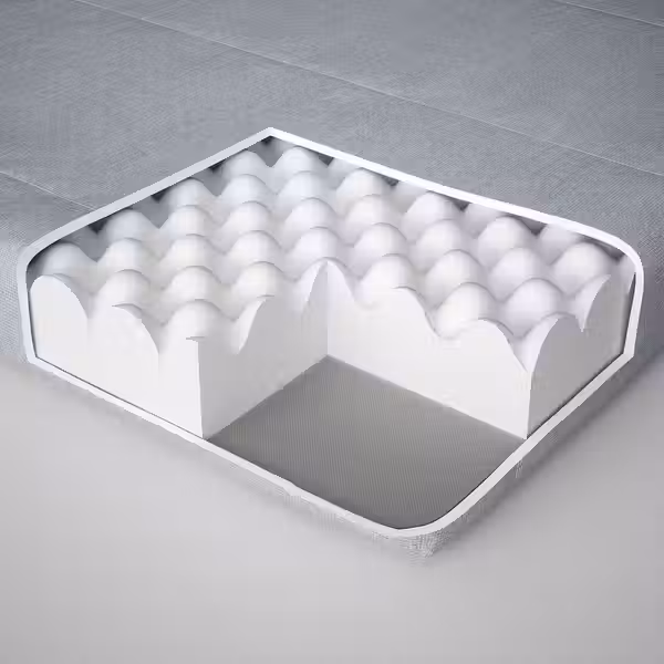 ÅGOTNES Пенополиуретановый матрас - жесткий/голубой 140x200 см - фото 3