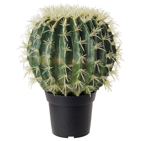 Искусственное растение в горшке ФЕЙКА, кактус, в форме шара (15 см)