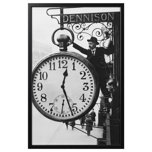 Картина с рамой БЬЁРКСТА, Возвращение в прошлое, черный (78x118 см) - фото 1