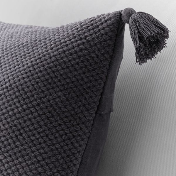 Чехол на подушку, кисть/серый 50x50 см IKEA HÖSTKVÄLL ХЁСТКВЭЛЛ 504.973.85 - фото 3