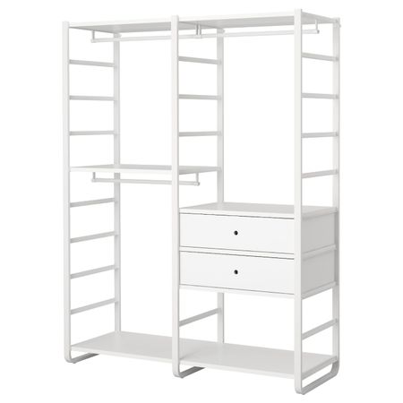 Гардероб, комбинация, белый 165x55x216 см IKEA ELVARLI ЭЛВАРЛИ 392.040.20
