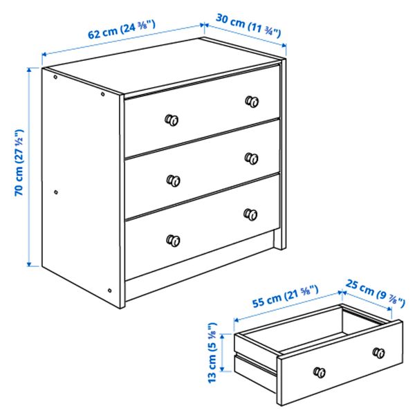 IKEA, дополнительный ракурс - схема-чертеж с размерами