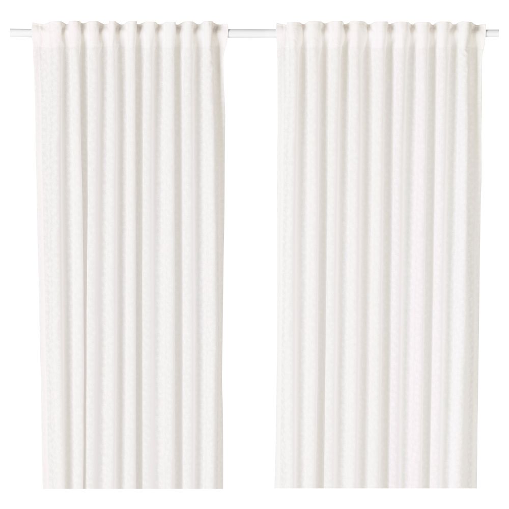 Гардины, 1 пара БРИГИТ, белый, белый (145x300 см) - фото 1