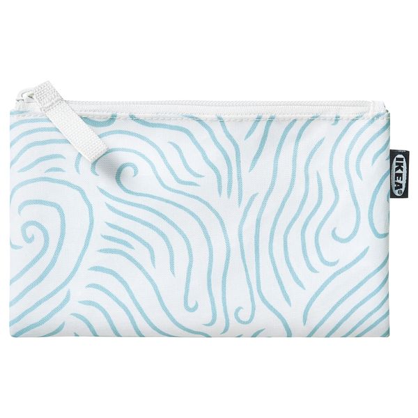 Сумочка для аксессуаров, 20x12 см, синий-белый IKEA NYSKÖRDAD НЮСКЁРДАД 705.444.23 - фото 2