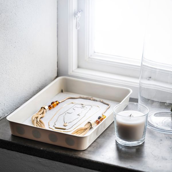 Органайзер, 25x35x5 см, пластик, бежевый IKEA NOJIG НОЙИГ 404.770.38 - фото 9