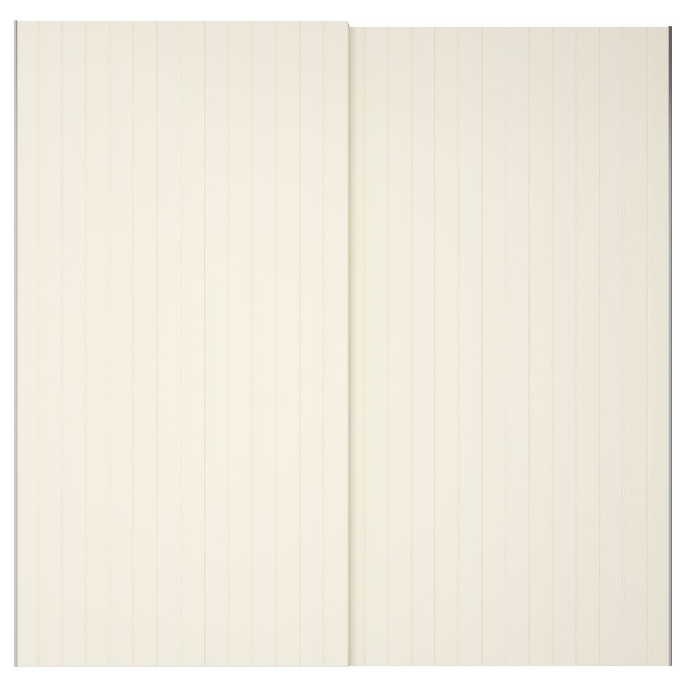 Пара раздвижных дверей БЕРГСФЬЁРД, белый - фото 1