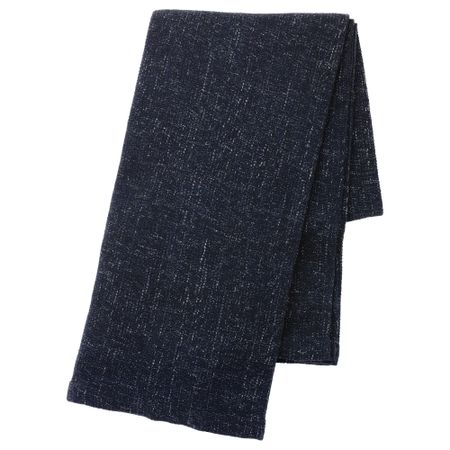 Плед ГУРЛИ, черно-синий (120x180 см)