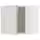 METOD Навесной шкаф - белый/Aspudden светло-серый 40x40 см