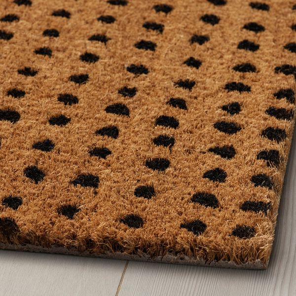 Придверный коврик для дома, неокрашенный/черный 40x60 см IKEA TINDBÄK ТИНДБЭК 805.078.68 - фото 2