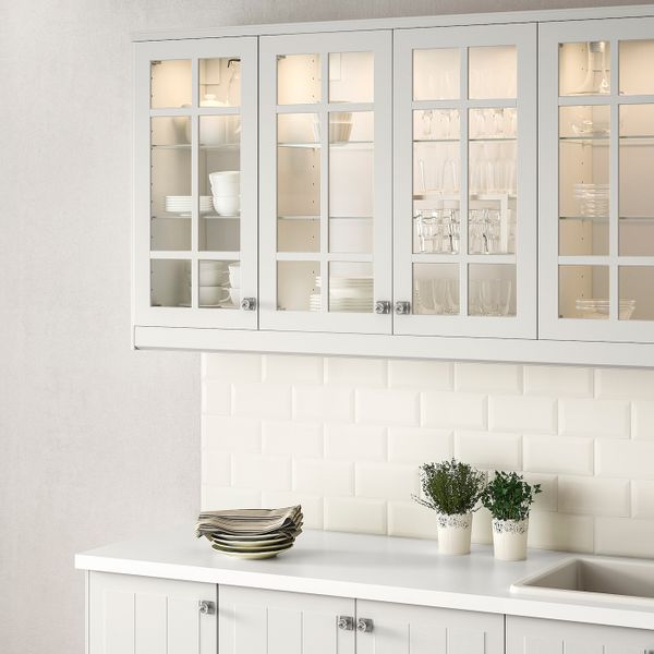 Стеклянная дверь, белый 40x60 см IKEA STENSUND СТЕНСУНД 304.514.30 - фото 2