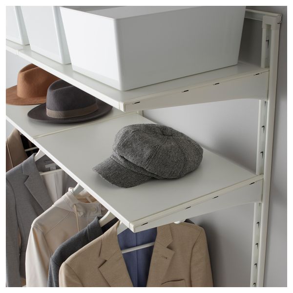 Настенная шина, штанга, модуль для обуви АЛЬГОТ, белый (132x41x199 см) - фото 3