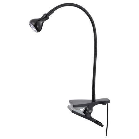 Софит настенный, с зажимом, светодиодн, черный IKEA ЯНШО 303.607.17