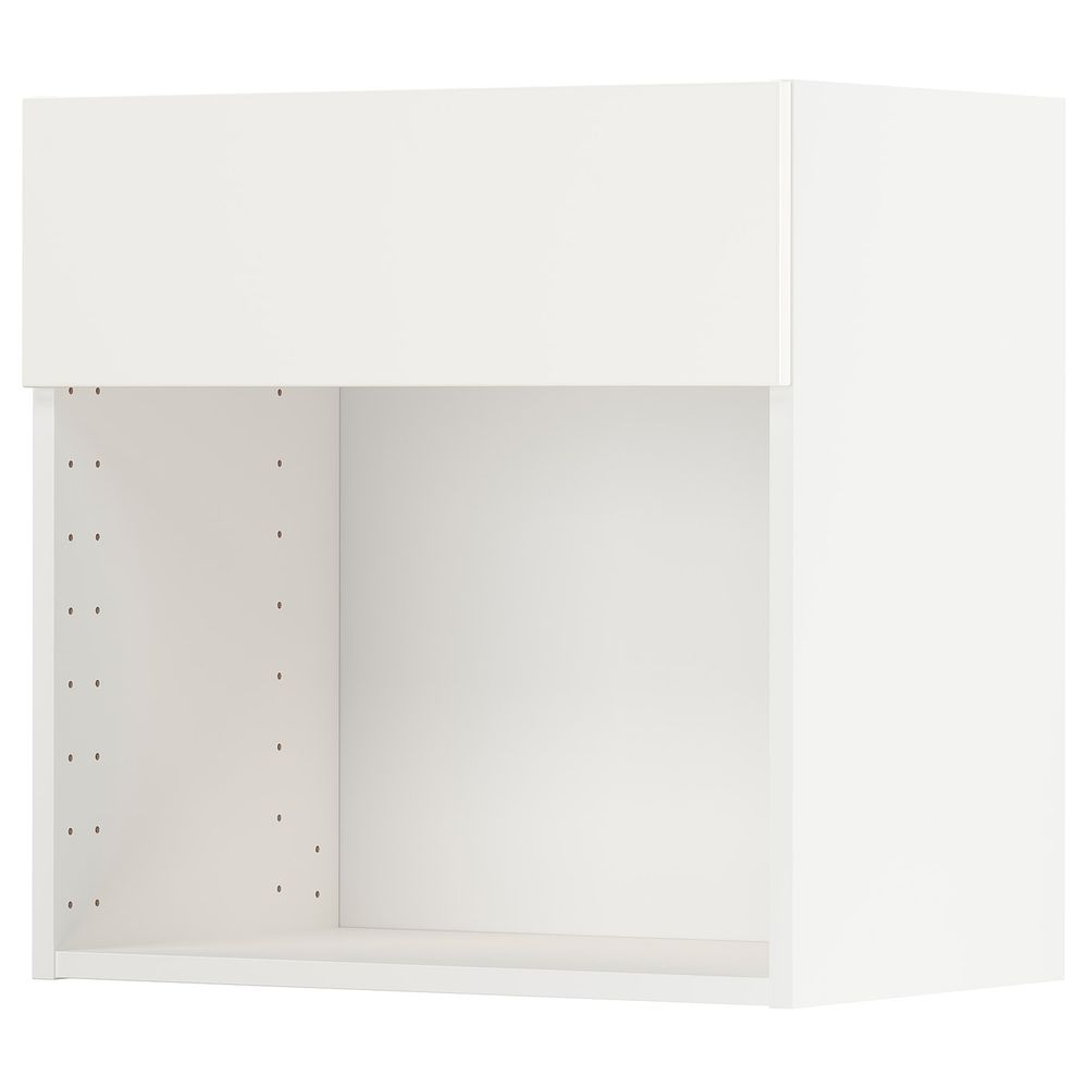 Навесной шкаф для СВЧ-печи, белый/Веддинге белый 60x60 см IKEA METOD МЕТОД 394.163.76 - схема-чертеж с размерами