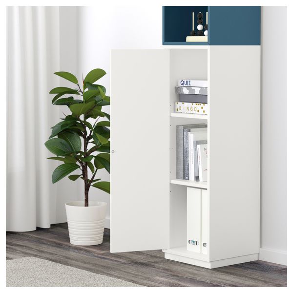 Комбинация шкафов с цоколем ЭКЕТ, белый/голубой, темно-синий (35x35x175 см) - фото 3