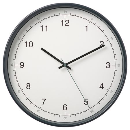 Настенные часы, белый, серый 38 см IKEA TAGGAD ТАГГАД 604.662.94