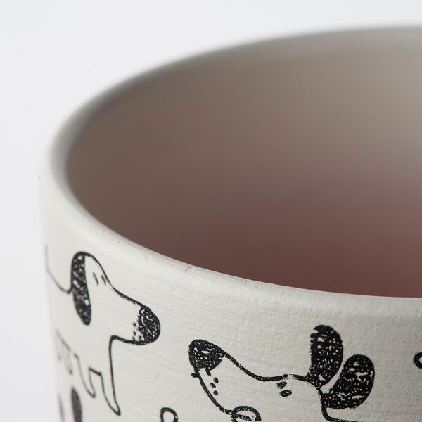 Горшок цветочный, белый/собака 10 см IKEA RUNDMYNTA РУНДМИНТА 505.170.29 - фото 4