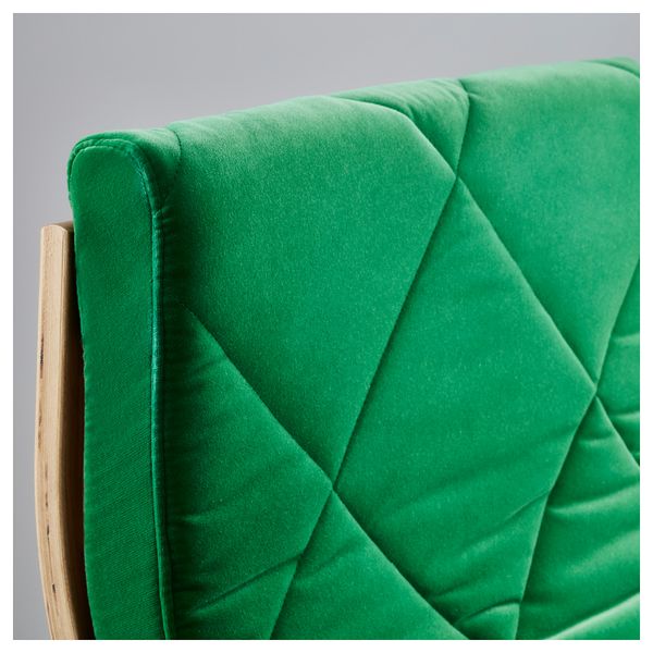 Кресло ПОЭНГ, дубовый шпон, Сандбакка зеленый - схема-чертеж с размерами