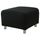 Чехол на пуф КЛИППАН, Гранон черный