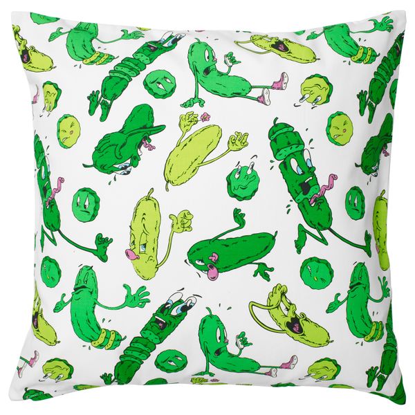 Чехол на подушку СТУНСИГ, огурец (50x50 см) - схема-чертеж с размерами