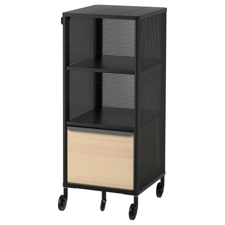Модуль с электронным замком, сетка черный, 41x101 см IKEA BEKANT БЕКАНТ 792.868.96