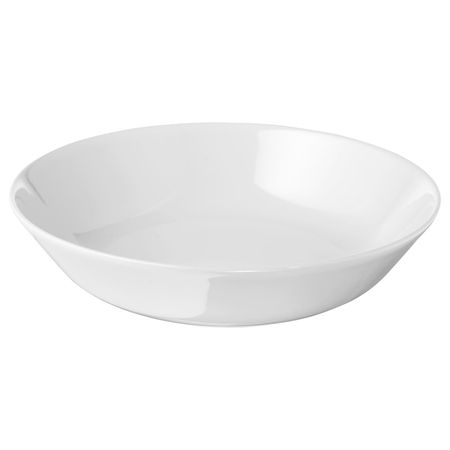Тарелка глубокая, белый 22 см IKEA FLITIGHET ФЛИТИГХЕТ 203.688.89