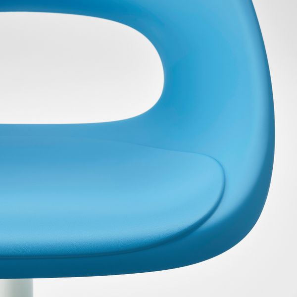 Рабочий стул, синий-белый IKEA ELDBERGET ЭЛДБЕРГЕТ / BLYSKÄR БЛИСКЭР 693.318.61 - фото 4