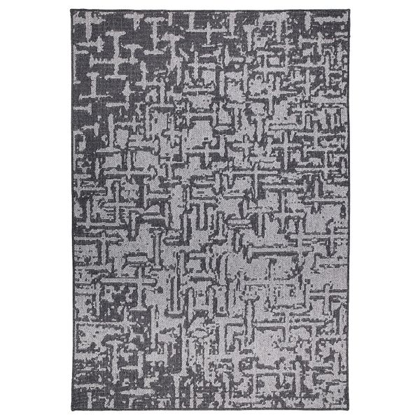 Ковер безворсовый, темно-серый 165x240 см IKEA ГЛУМСЁ 604.079.64 - фото 1