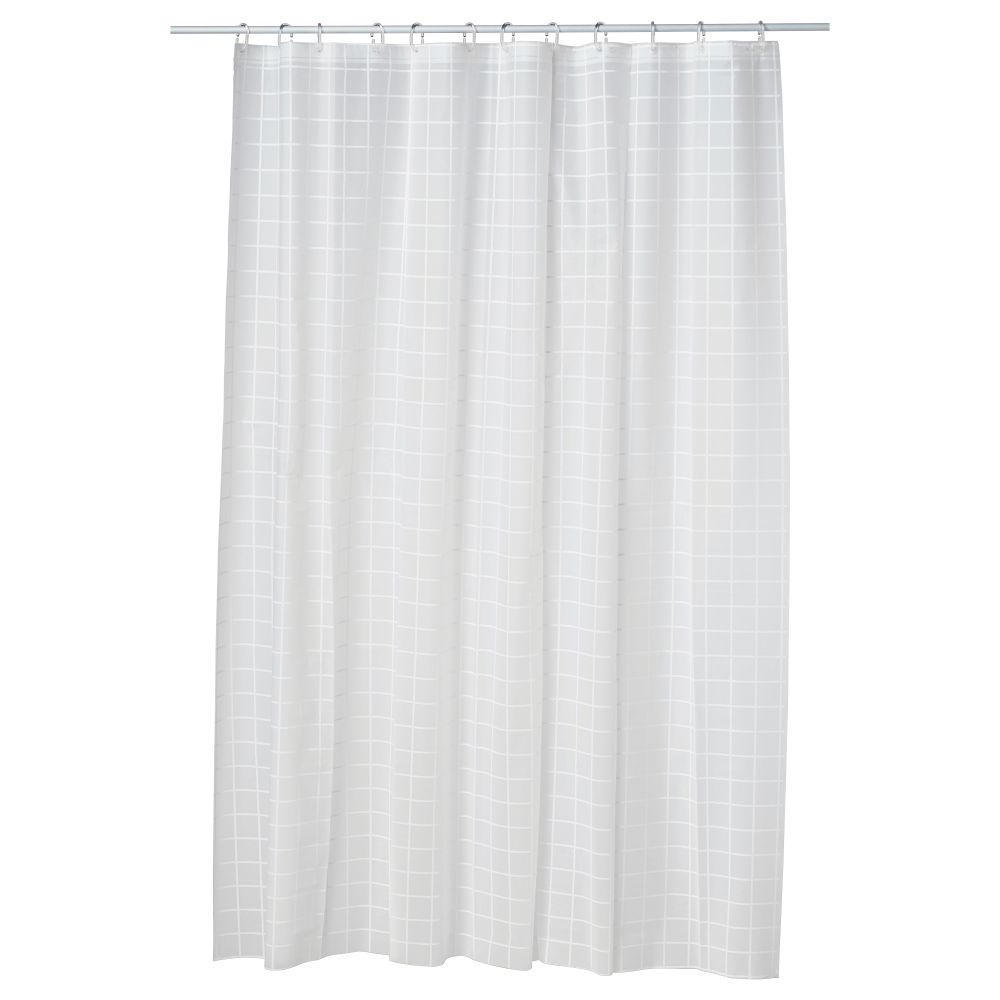Штора для ванной ГРЁНСКА, белый (180x200 см) - фото 1
