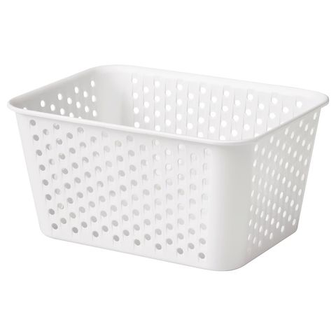 PLOGSVÄNG Корзина - белый 15x20x10 см