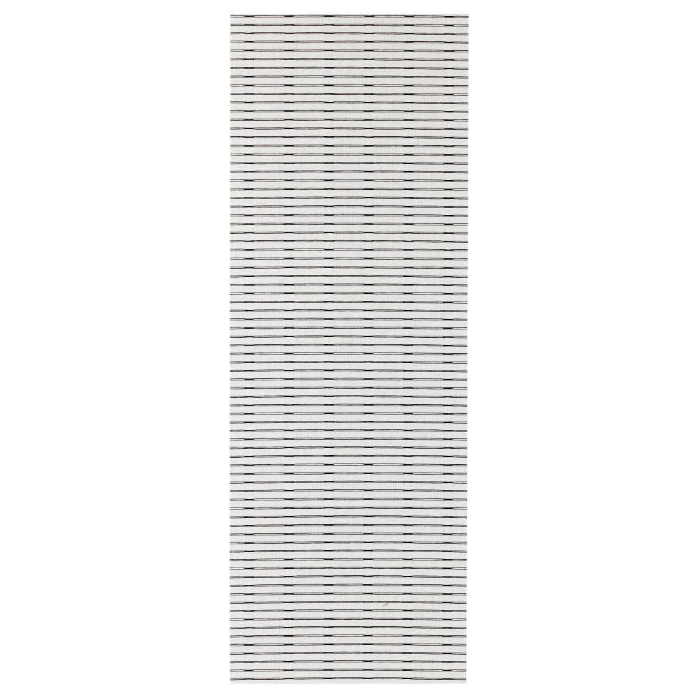 Узкая гардина ЛЭППЛЬЮНГ, белый/черный (60x300 см) - фото 1